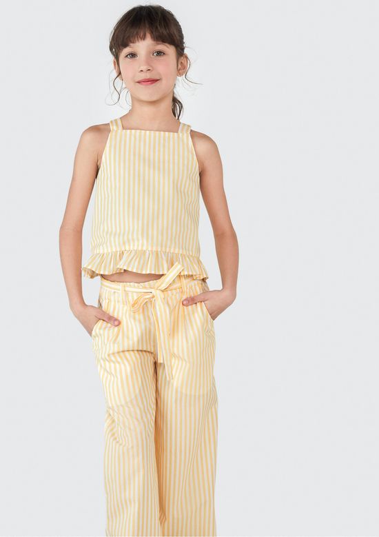 Foto do produto: Regata Infantil Menina - Amarelo