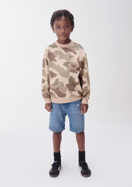 Foto do produto: Bermuda Jeans Reta Infantil Menino - Azul