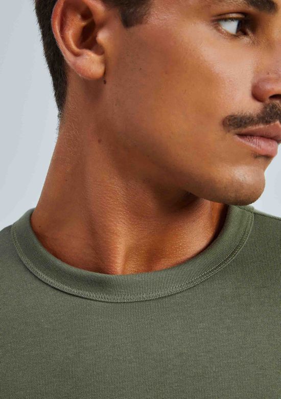 Foto do produto: Camiseta Masculina Manga Longa Em Algodão Peruano - Verde
