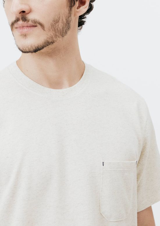 Foto do produto: Camiseta Básica Masculina Manga Curta Texturizada Brisa - Off white