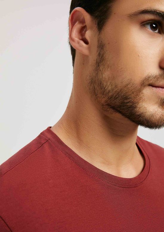 Foto do produto: Camiseta Básica Masculina Manga Curta Pima - Marrom