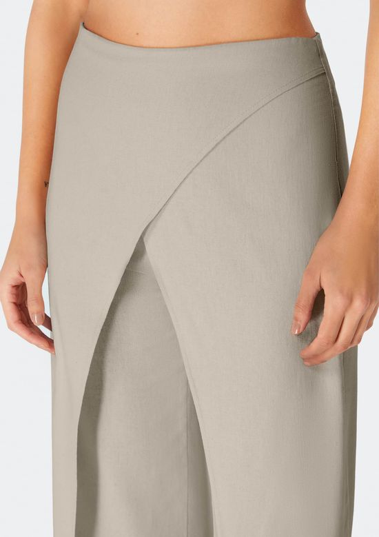 Foto do produto: Calça Feminina Pantalona Envelope - Cinza