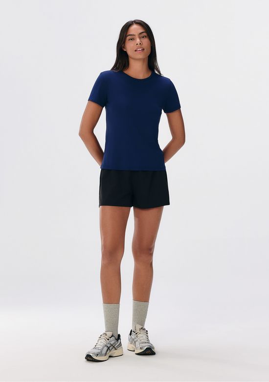 Foto do produto: Camiseta Esportiva Básica Feminina Proteção UV - Azul