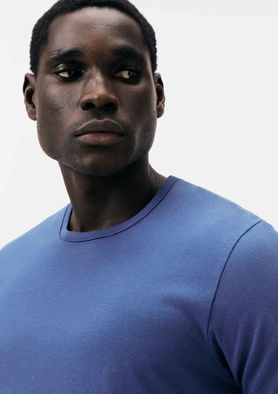 Foto do produto: Camiseta Básica Masculina Manga Curta Slim - Azul