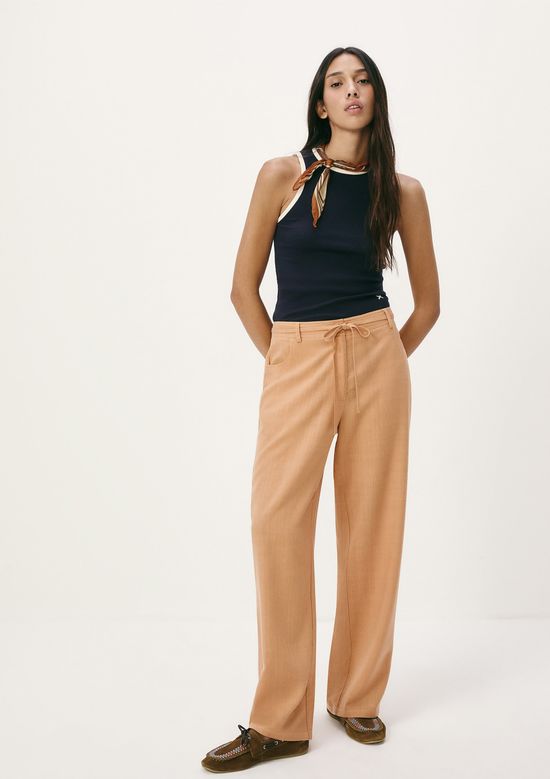Foto do produto: Calça Feminina Em Liocel Lavado - Laranja