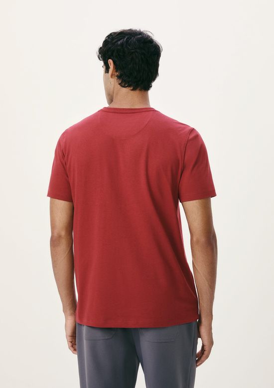 Foto do produto: Camiseta Básica Masculina Manga Curta Pima - Vinho