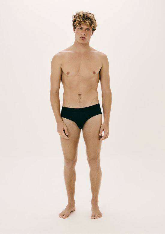 Foto do produto: Cueca Slip Com elástico Personalizado - Preto