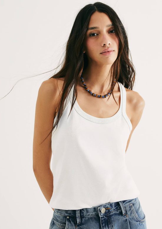 Foto do produto: Regata Feminina Nadador Slim - Branco