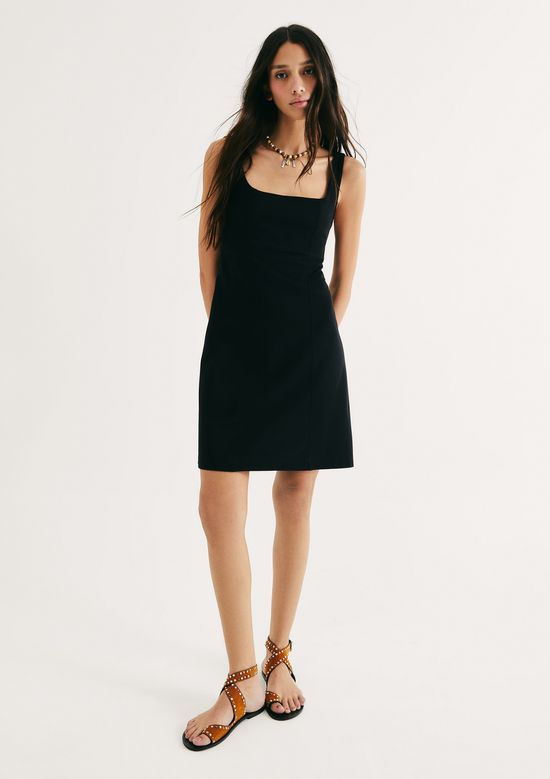 Foto do produto: Vestido Curto Slim Em Piquet - Preto