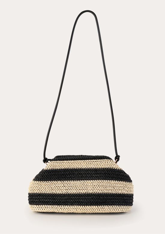 Foto do produto: Bolsa Feminina Crossbody Em Palha - Preto