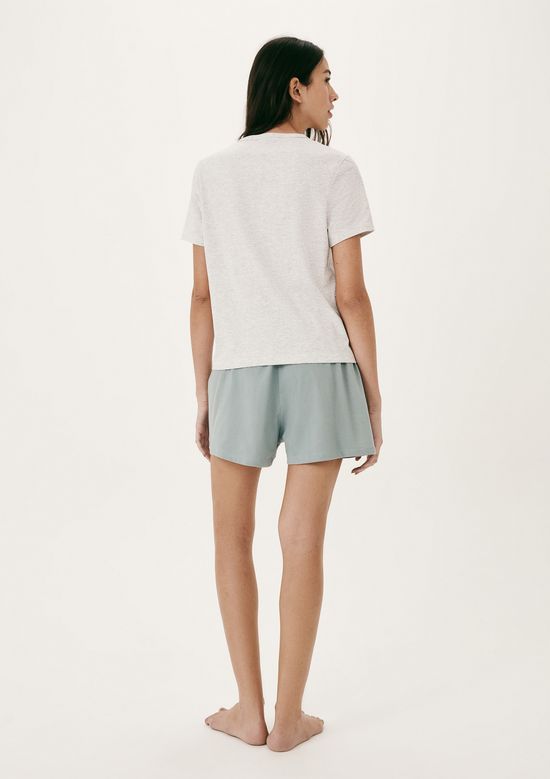 Foto do produto: Pijama Curto Feminino Com Bordado - Verde