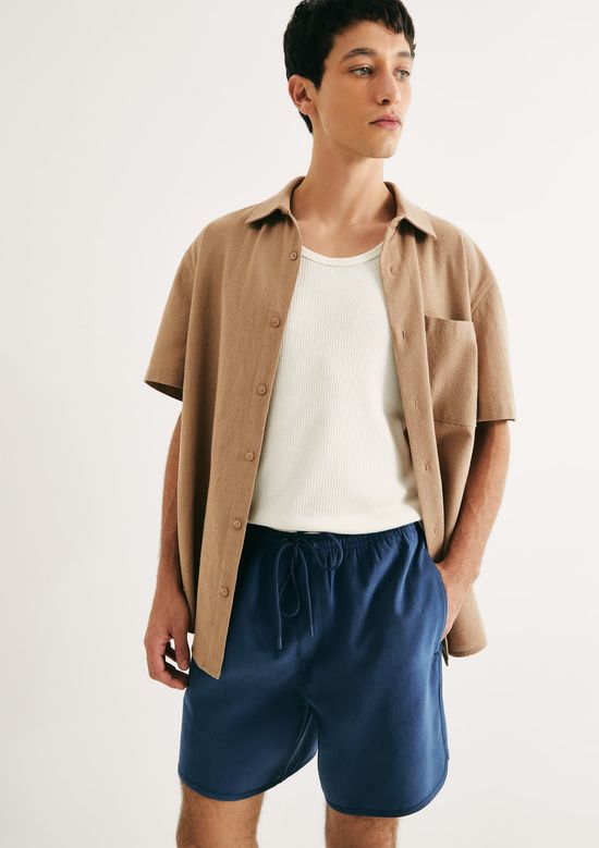 Foto do produto: Shorts Masculino Peach Touch Vintage - Preto