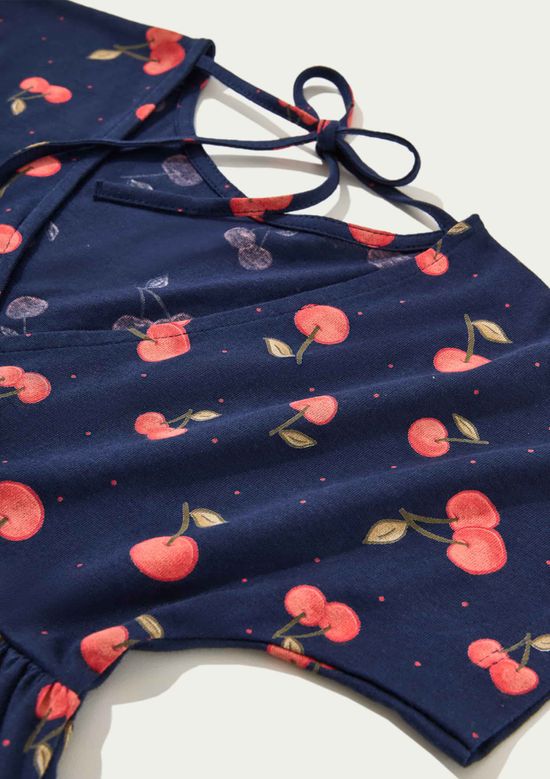 Foto do produto: Vestido Infantil Curto Estampado - Azul