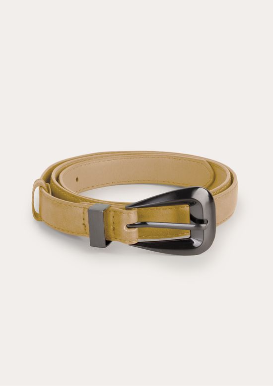 Foto do produto: Cinto Feminino Fivela De Metal - Bege