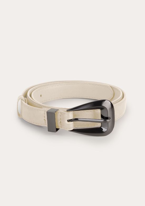 Foto do produto: Cinto Feminino Fivela De Metal - Creme