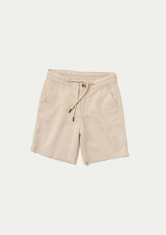 Foto do produto: Bermuda Infantil Menino Reta - Bege