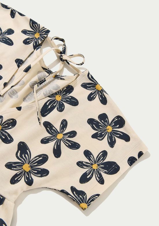 Foto do produto: Vestido Infantil Curto Estampado - Creme