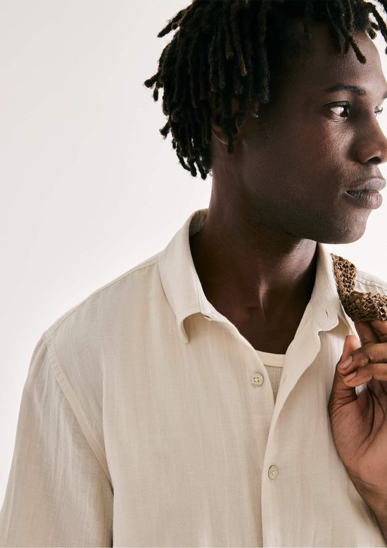 Foto do produto: Camisa Masculina Regular Texturizada - Branco