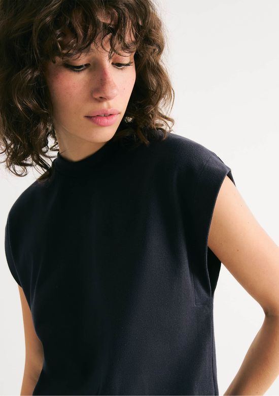 Foto do produto: Regata Muscle Feminina Em Ribana - Azul