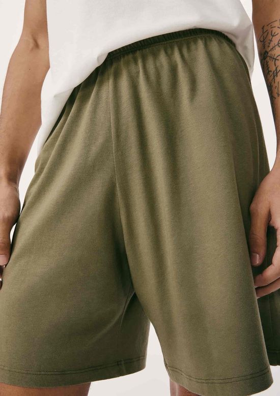 Foto do produto: Pijama Curto Masculino Em Malha De Algodão - Off white
