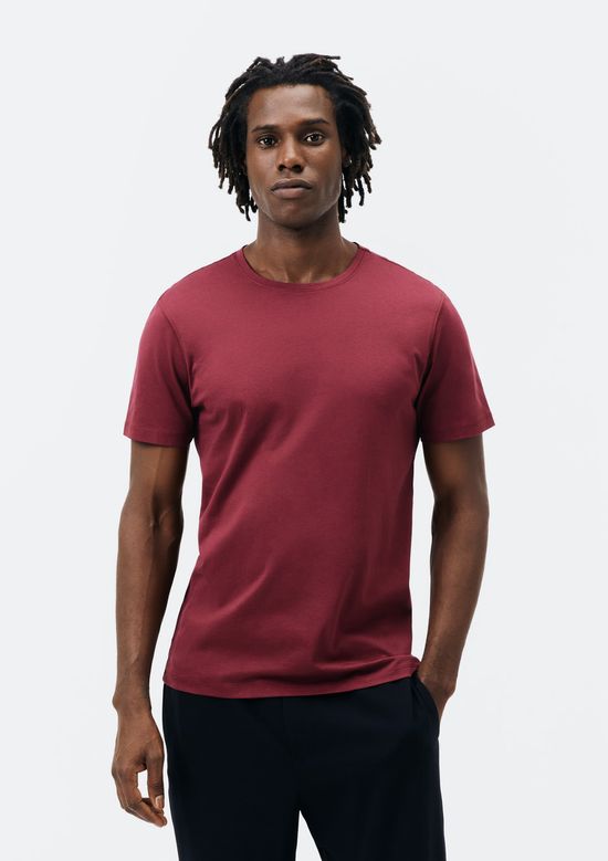 Foto do produto: Camiseta Básica Masculina Manga Curta Pima - Vinho