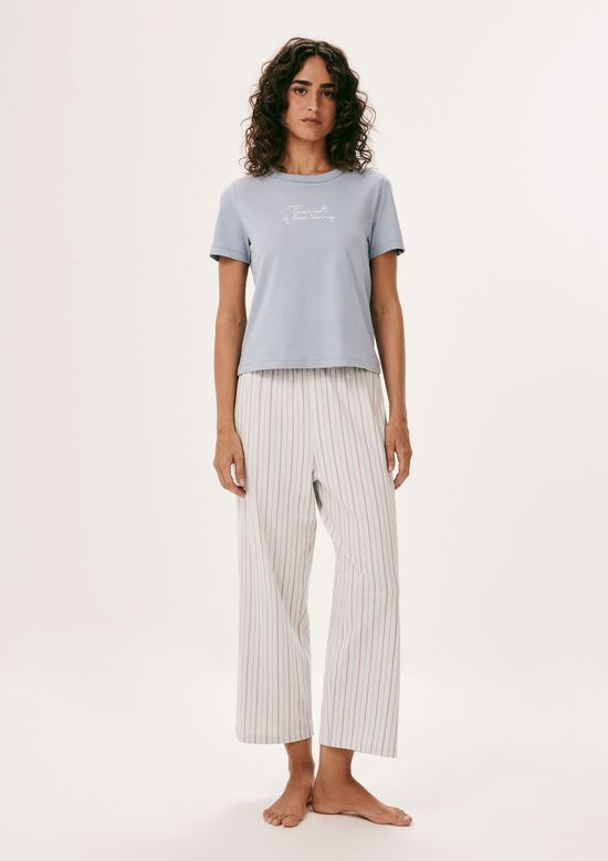 Foto do produto: Pijama Longo Feminino Estampado - Azul