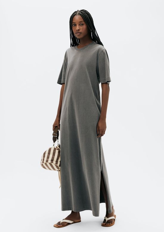 Foto do produto: Vestido Midi Estonado Super Cotton - Preto