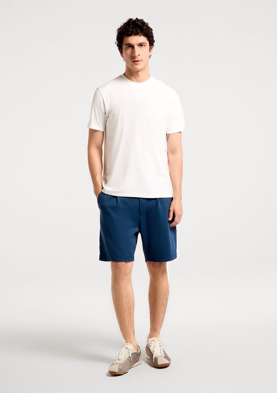 Foto do produto: Bermuda Masculina Reta Em Malha Tech - Azul