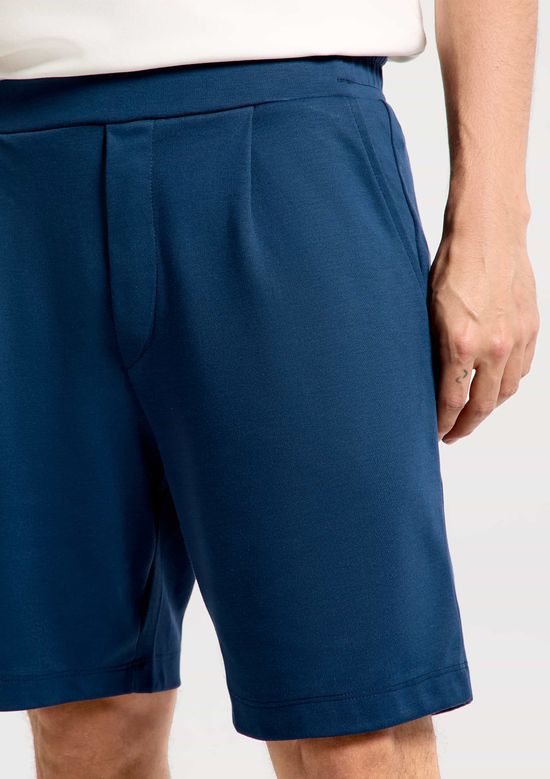 Foto do produto: Bermuda Masculina Reta Em Malha Tech - Azul