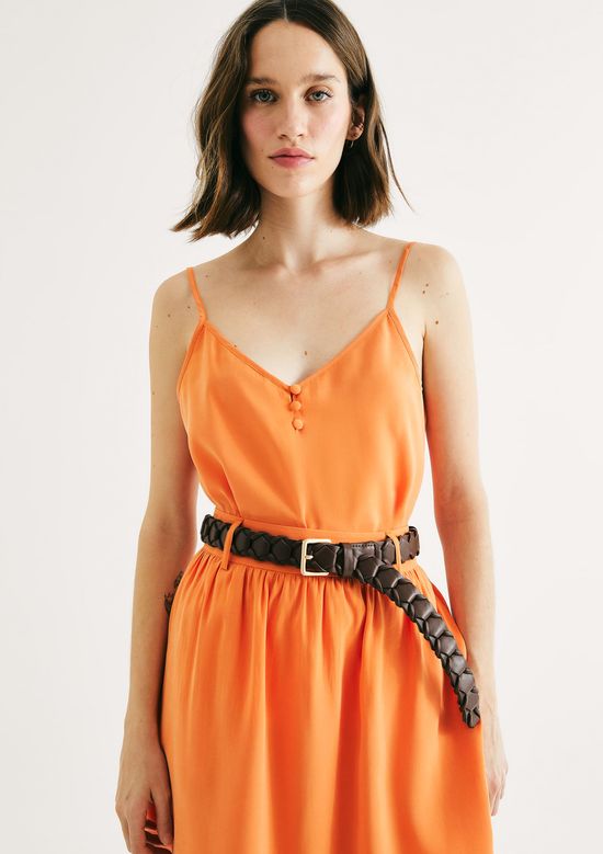 Foto do produto: Regata Feminina Regular Em Peach Touch - Laranja