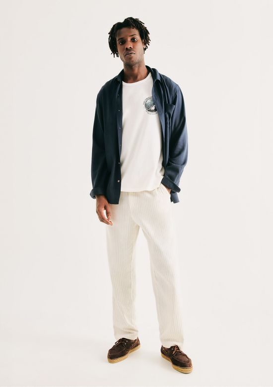 Foto do produto: Regata Básica Masculina Regular Com Estampa - Off white