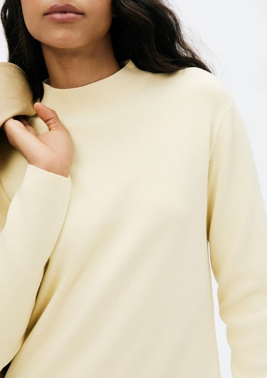 Foto do produto: Vestido Curto Manga Longa Em Tricô - Creme