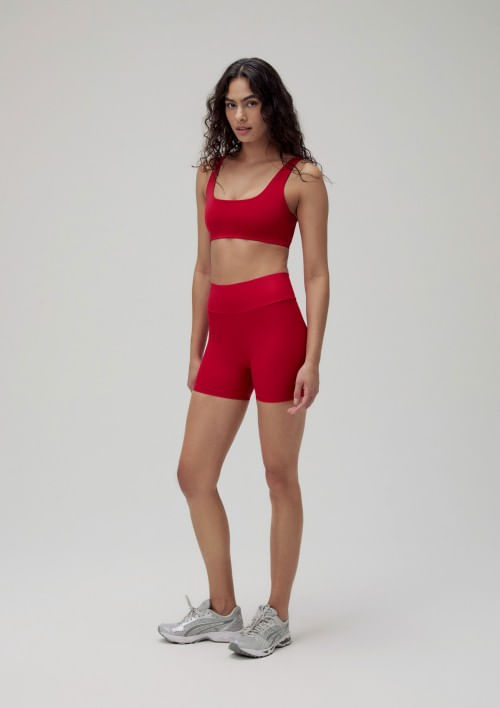 Foto do produto: Bermuda Esportiva Feminina - Vermelho