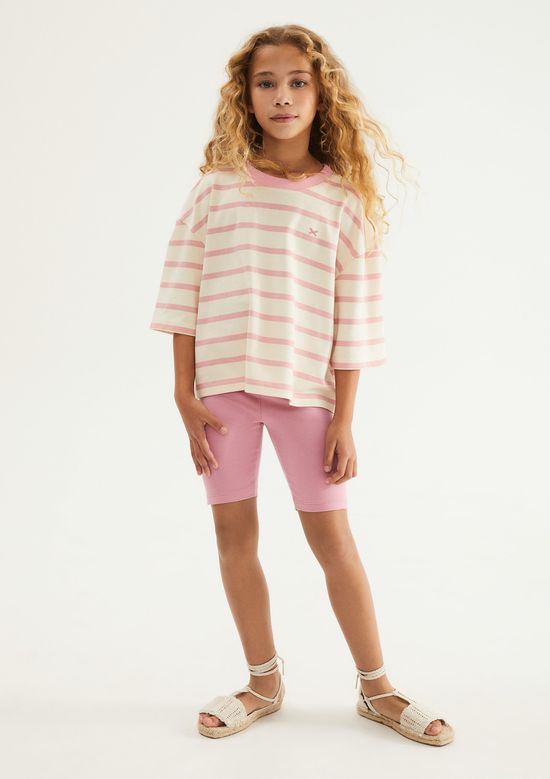 Foto do produto: Bermuda Básica Infantil Menina Ciclista - Rosa