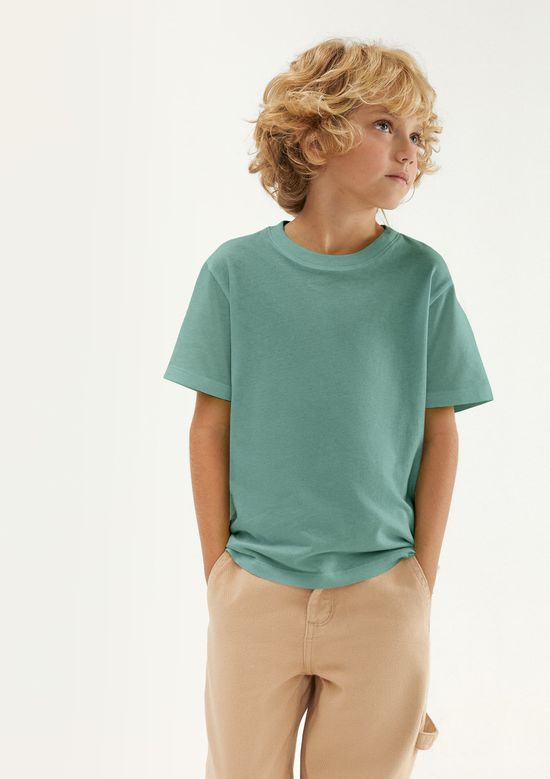 Foto do produto: Camiseta Básica Infantil Menino Manga Curta Slim - Verde