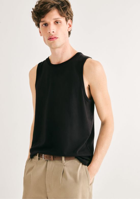 Foto do produto: Regata Masculina Em Malha - Preto
