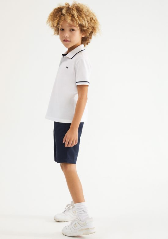Foto do produto: Bermuda Básica Infantil Menino Chino - Azul
