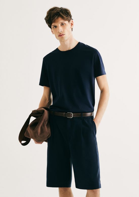 Foto do produto: Camiseta Básica Masculina Manga Curta Pima - Azul