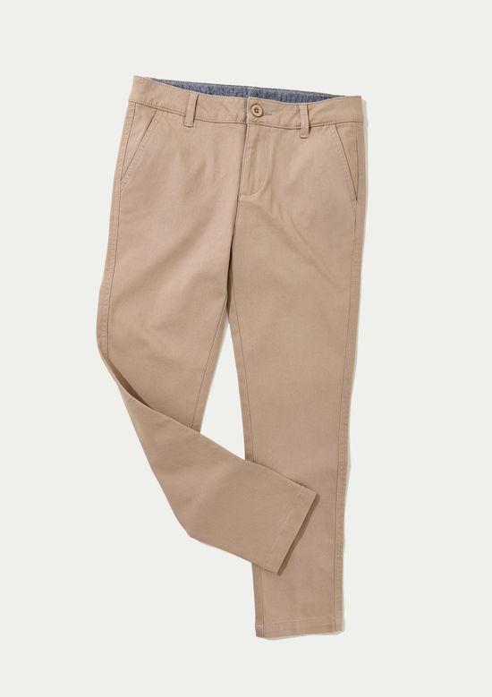 Foto do produto: Calça Social Infantil Menino Slim - Bege