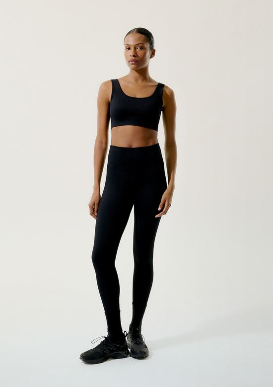Foto do produto: Calça Legging Feminina Canelada Sem Costura - Preto