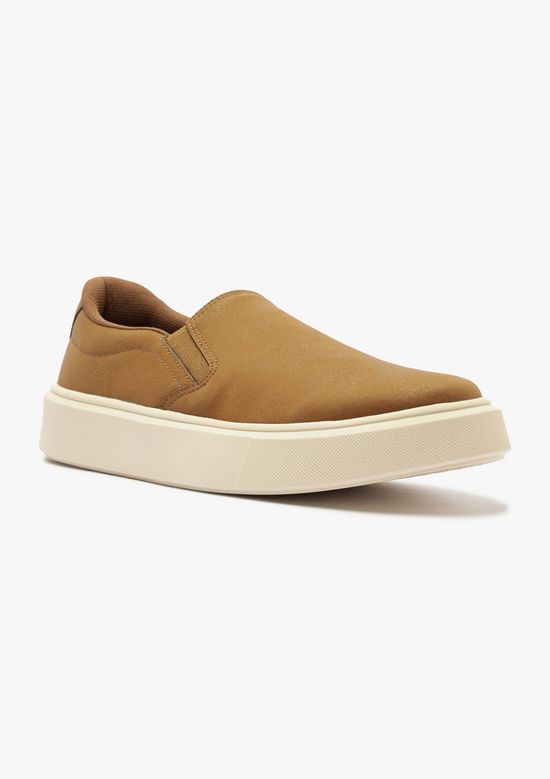 Foto do produto: Tênis Masculino Slip On Couro - Bege