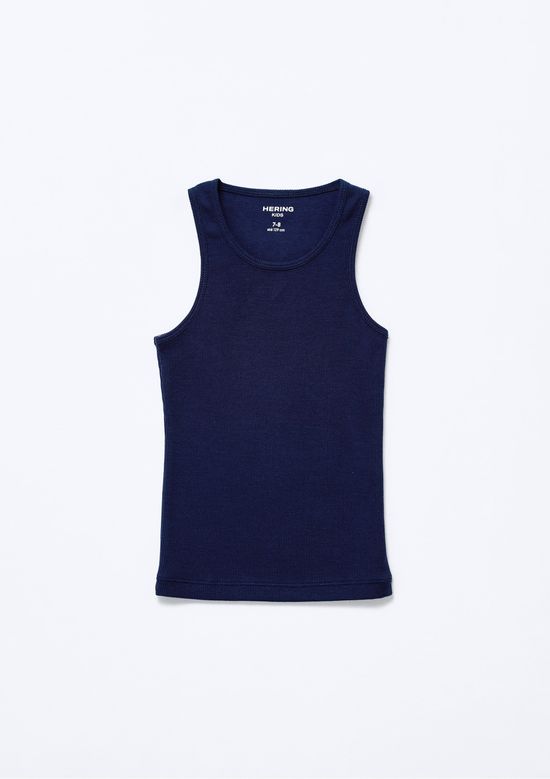 Foto do produto: Regata Básica Infantil Menina Em Ribana - Azul