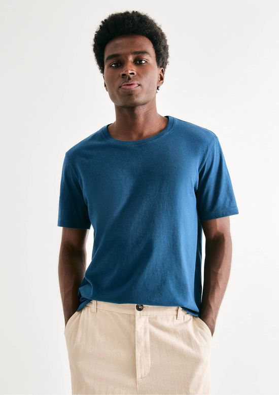 Foto do produto: Camiseta Básica Unissex Manga Curta Regular World - Azul