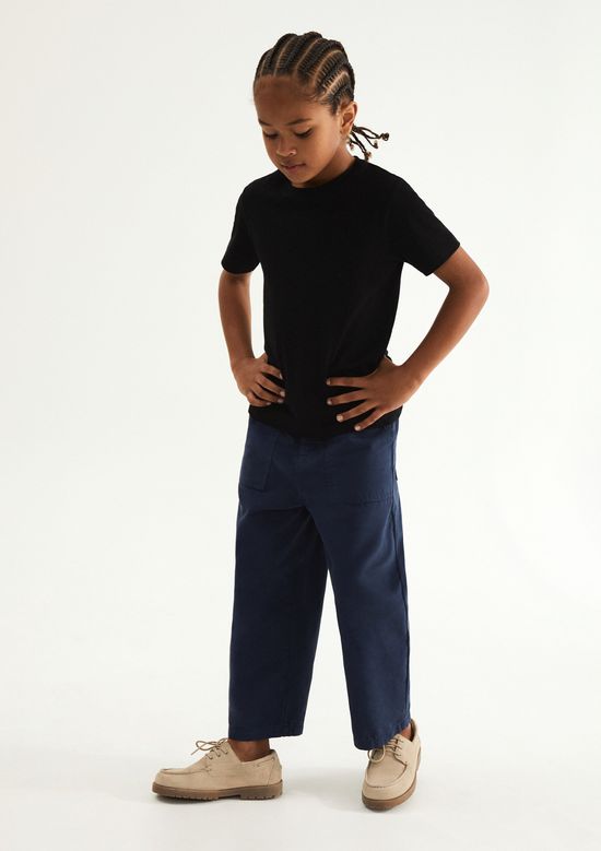 Foto do produto: Camiseta Básica Infantil Menino Manga Curta Slim - Preto