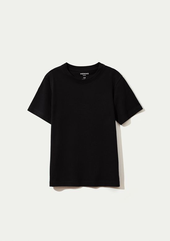 Foto do produto: Camiseta Básica Infantil Menino Manga Curta Slim - Preto