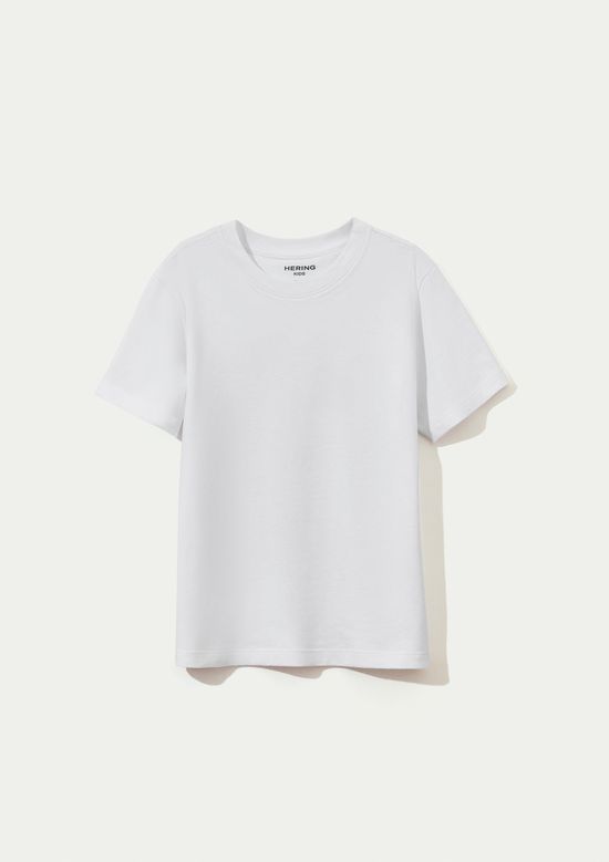 Foto do produto: Camiseta Básica Infantil Menino Manga Curta Slim - Branco