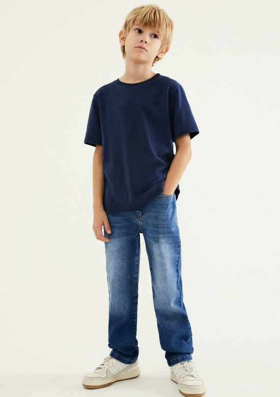 Foto do produto: Calça Jeans Infantil Menino Slim - Azul