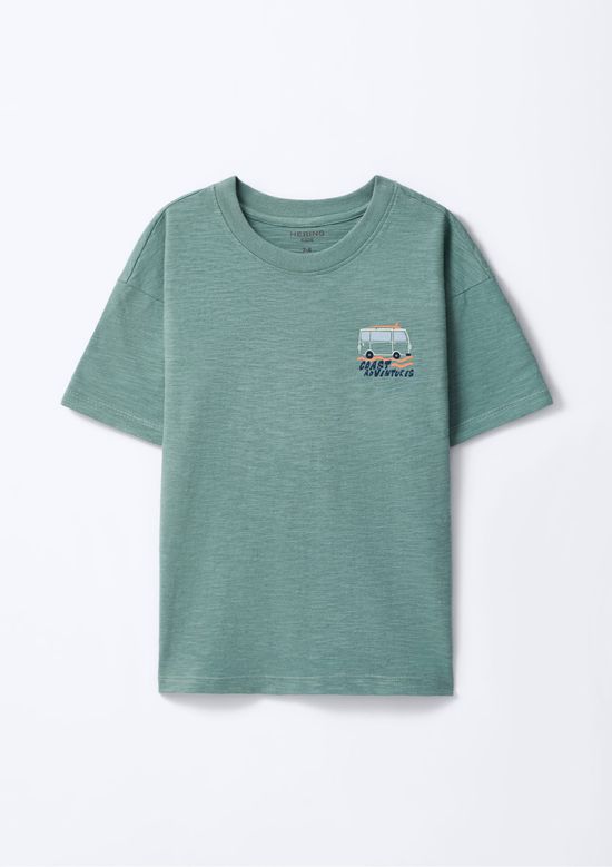 Foto do produto: Camiseta Oversized Infantil Menino Estampada - Verde