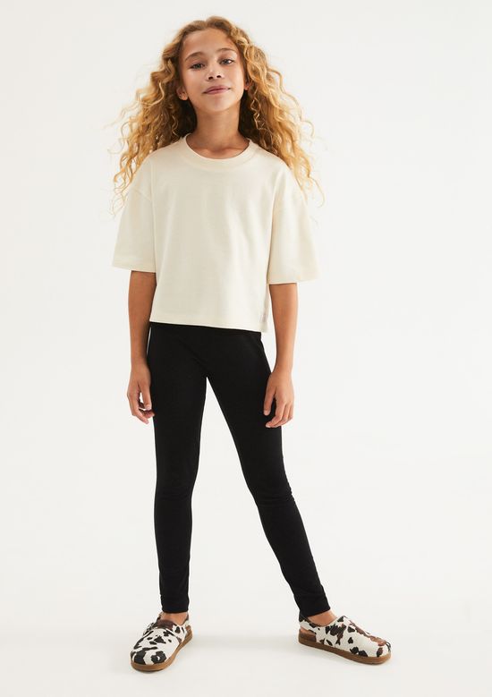 Foto do produto: Calça Legging Básica Infantil Menina Tradicional - Preto