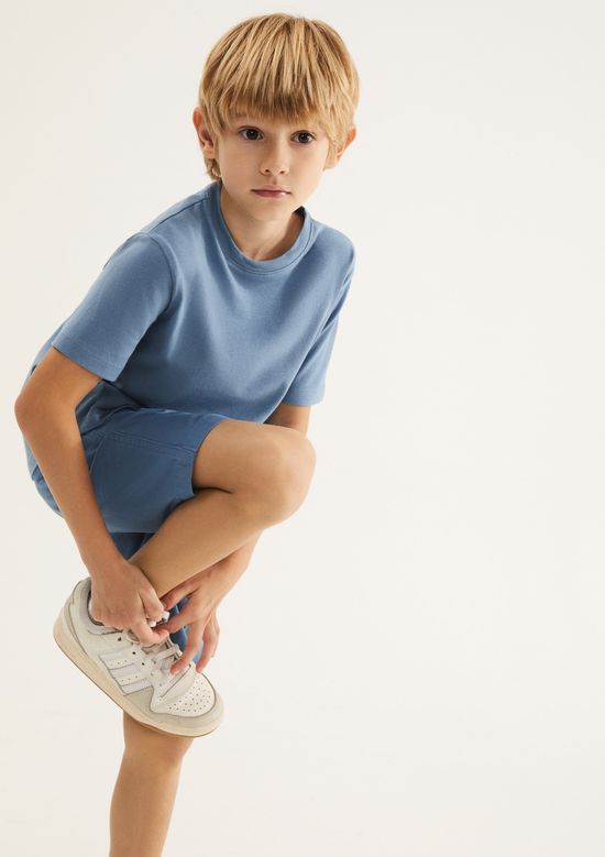 Foto do produto: Camiseta Básica Infantil Menino Manga Curta Slim - Azul